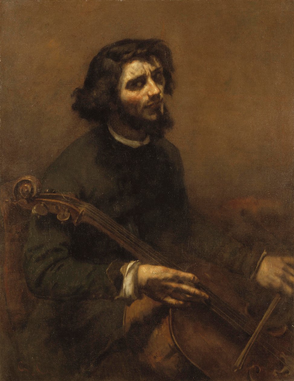 A csellista (önarckép), 1847 alkotó: Gustave Courbet