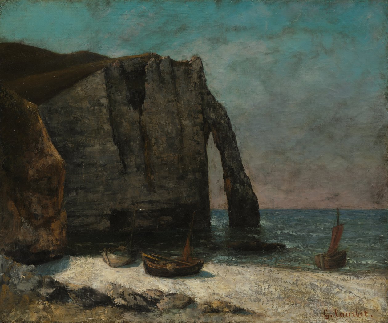 Szikla Étretat-nál alkotó: Gustave Courbet