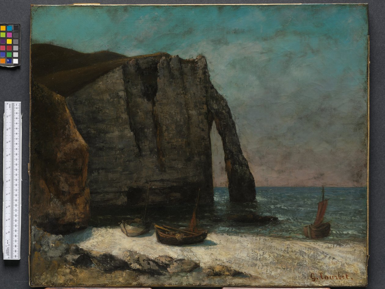 Az Étretat-i szikla, 1872 után alkotó: Gustave Courbet