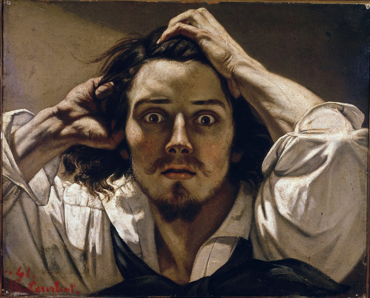 A kétségbeesett ember (önarckép) alkotó: Gustave Courbet