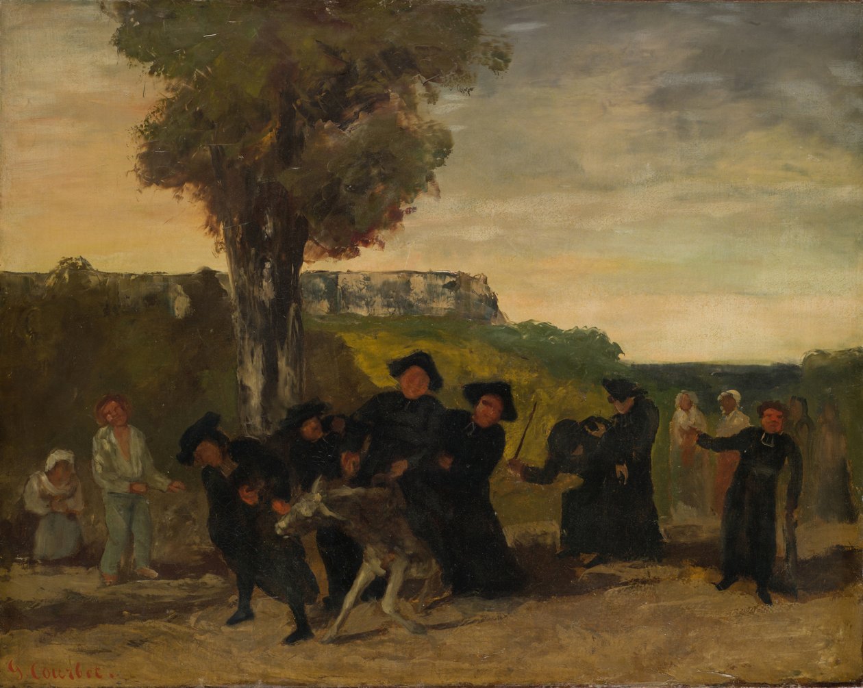 A találkozóról való visszatérés, 1863 alkotó: Gustave Courbet