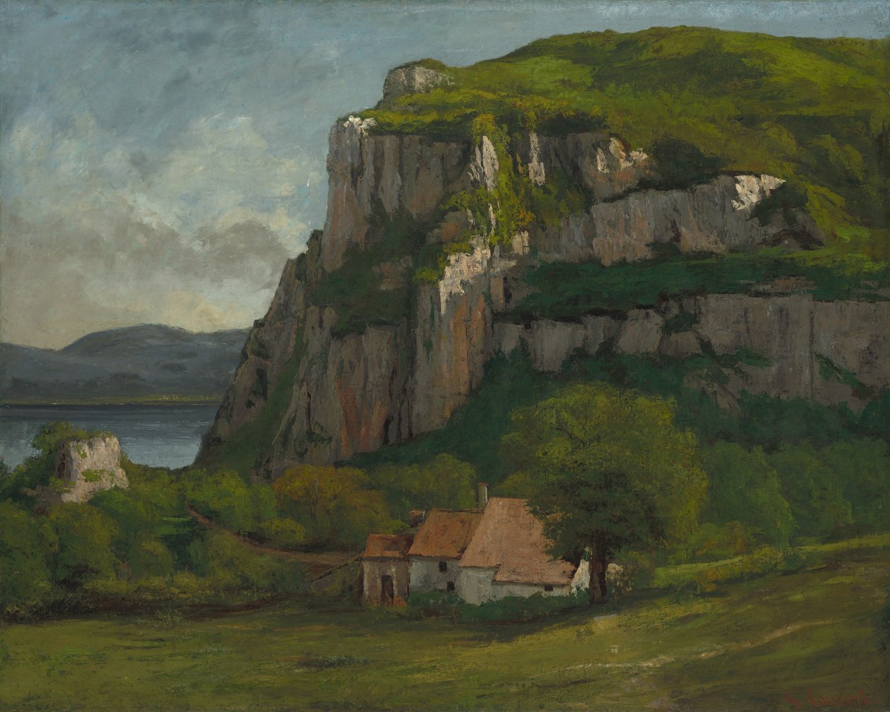 Hautepierre szikla, 1869 körül alkotó: Gustave Courbet