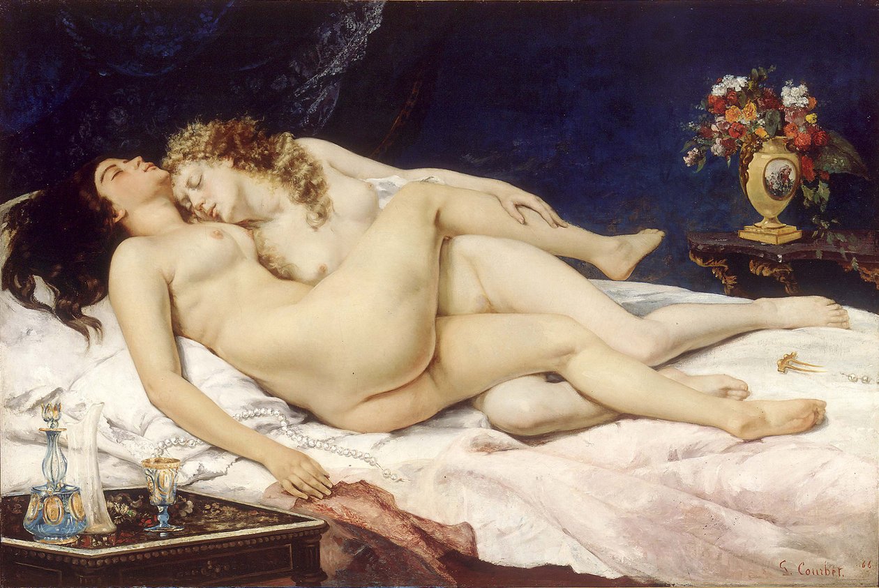 Az alvók alkotó: Gustave Courbet