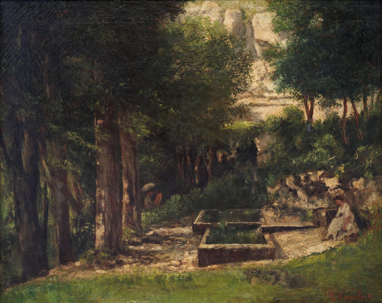 The Spring in Fouras Egy festő és modellje alkotó: Gustave Courbet