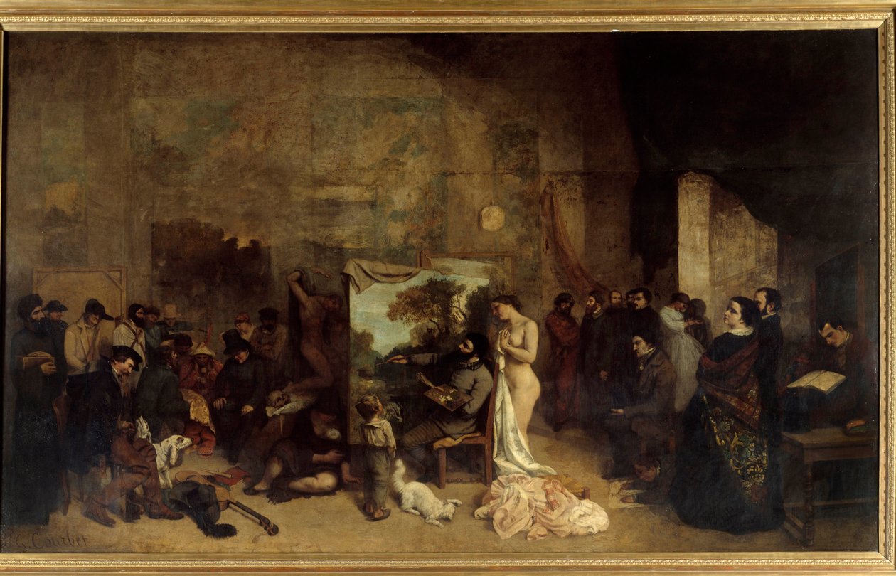 A festő műterme, igazi allegória alkotó: Gustave Courbet