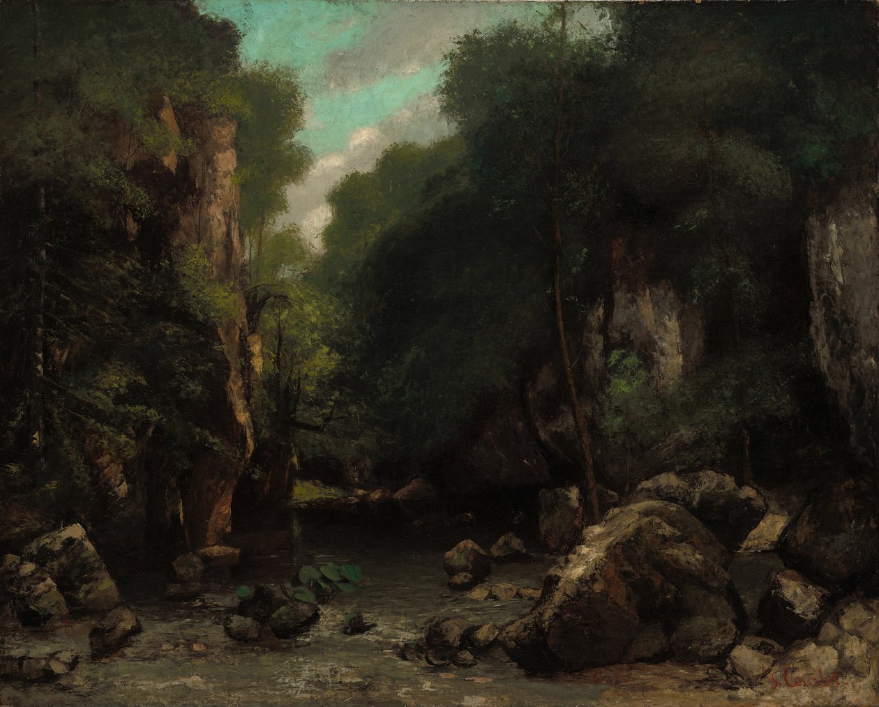 Les Puits-Noir völgye alkotó: Gustave Courbet