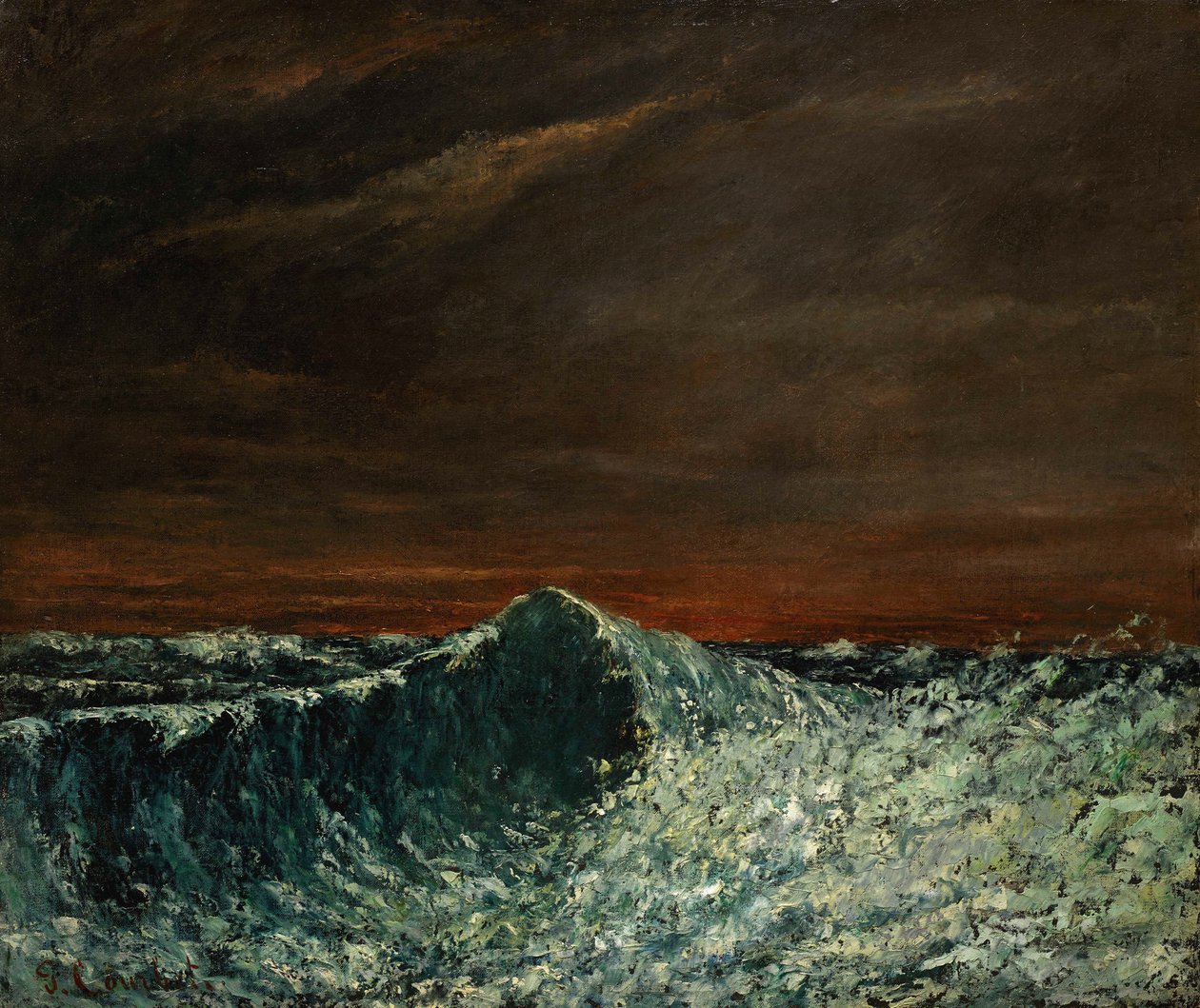 A hullám, 1872-1873. alkotó: Gustave Courbet