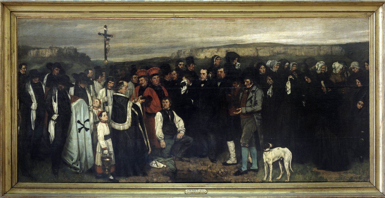 Temetés Ornansban – Gustave Courbet, Musée d