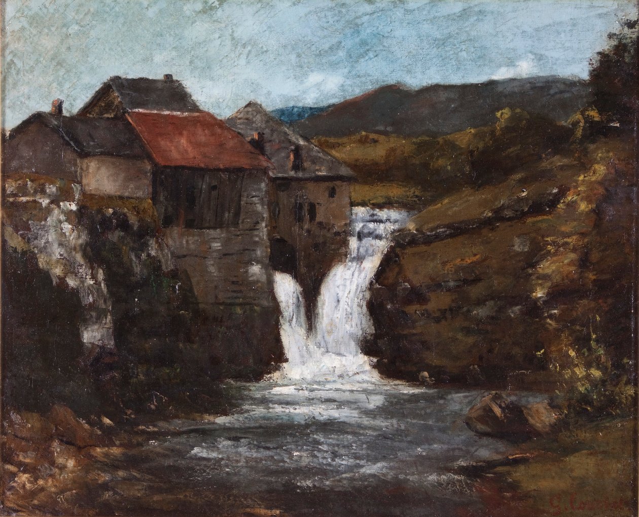 "Az orbéi malom", 1839-1877 alkotó: Gustave Courbet