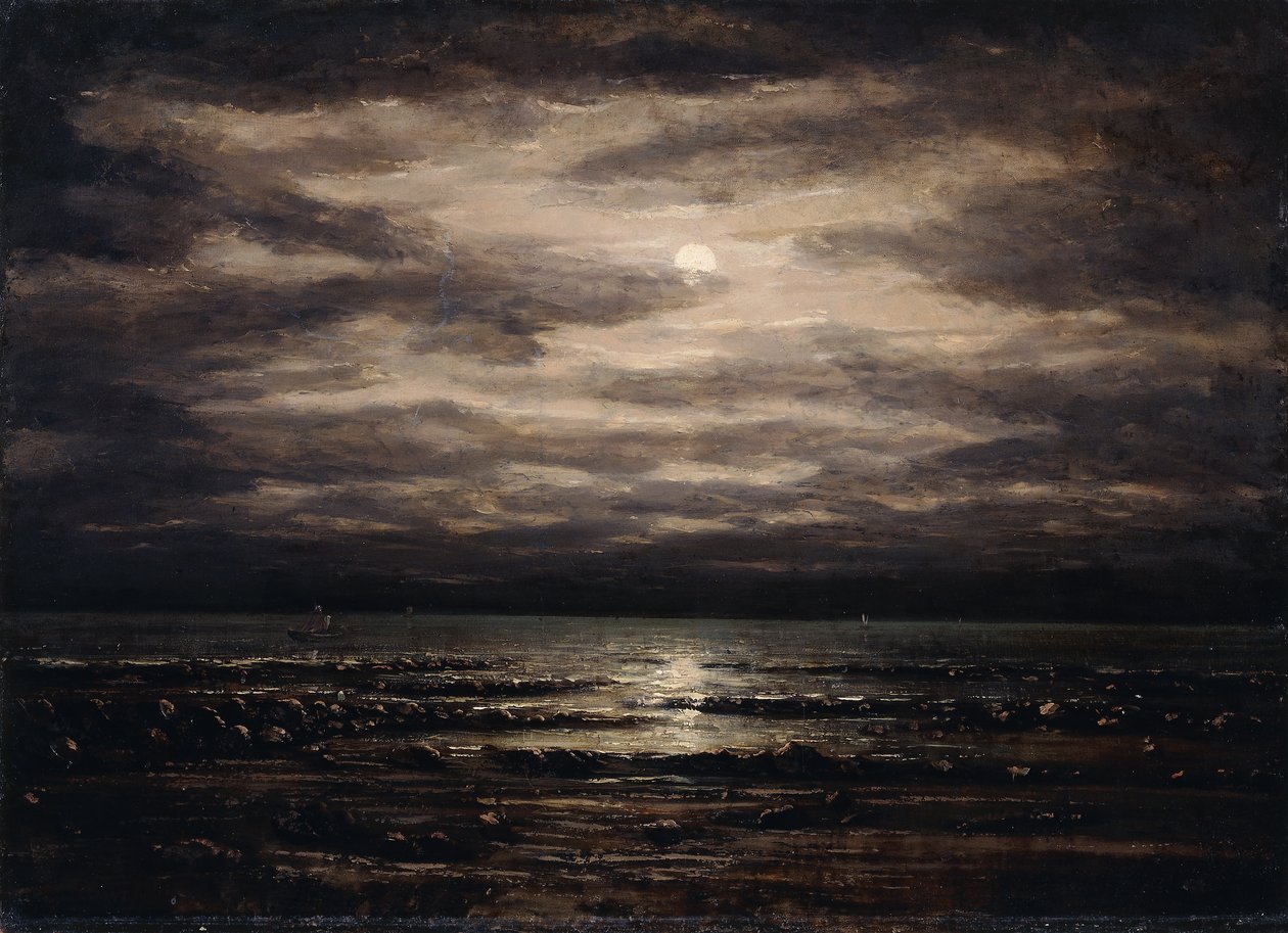Alkonyat a Leman-tónál Bon Portban, 1876 alkotó: Gustave Courbet