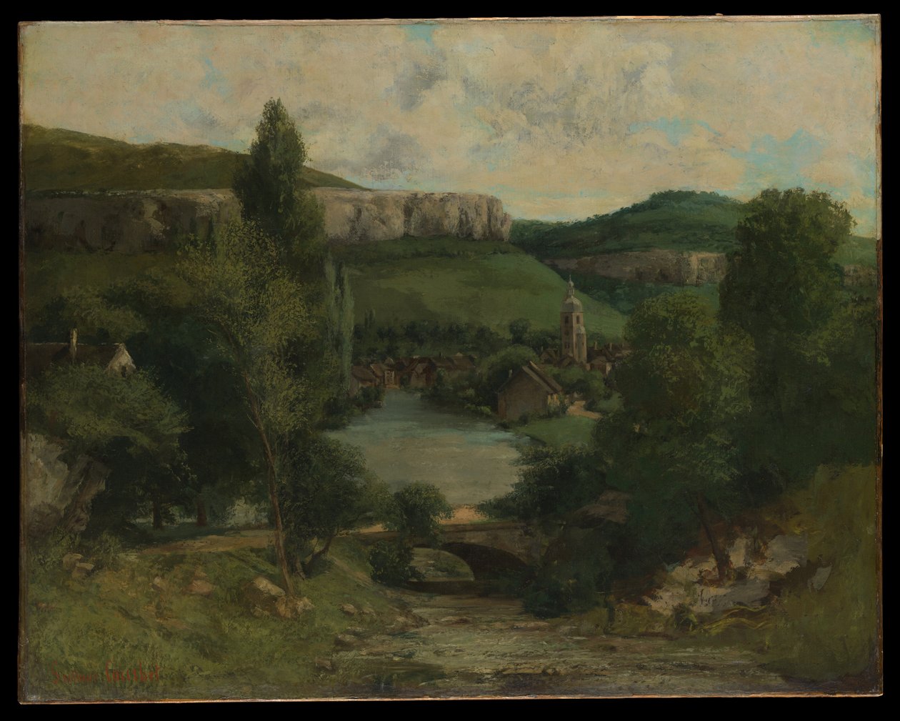 Kilátás Ornansra alkotó: Gustave Courbet