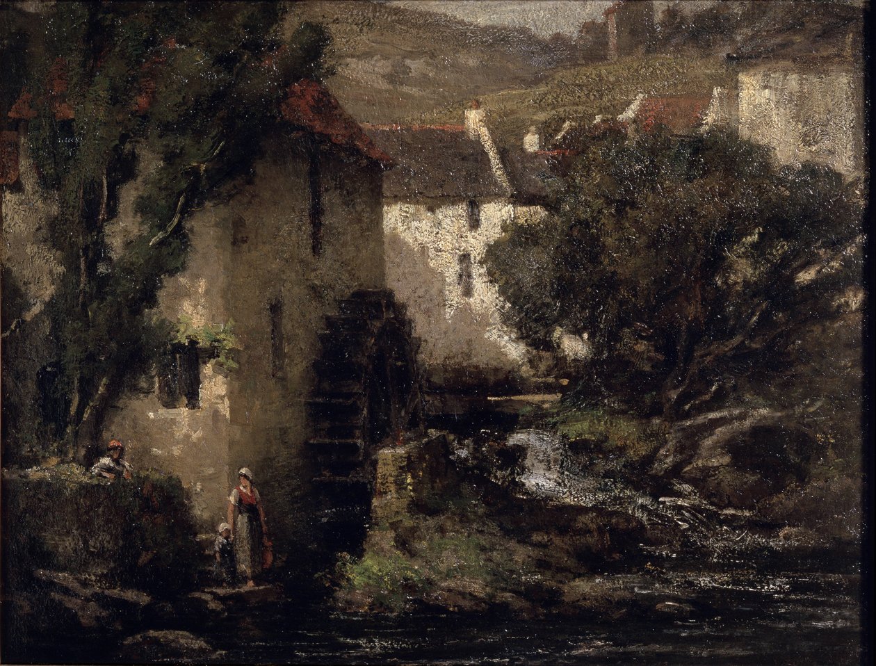 Vízimalom (olaj, vászon) alkotó: Gustave Courbet