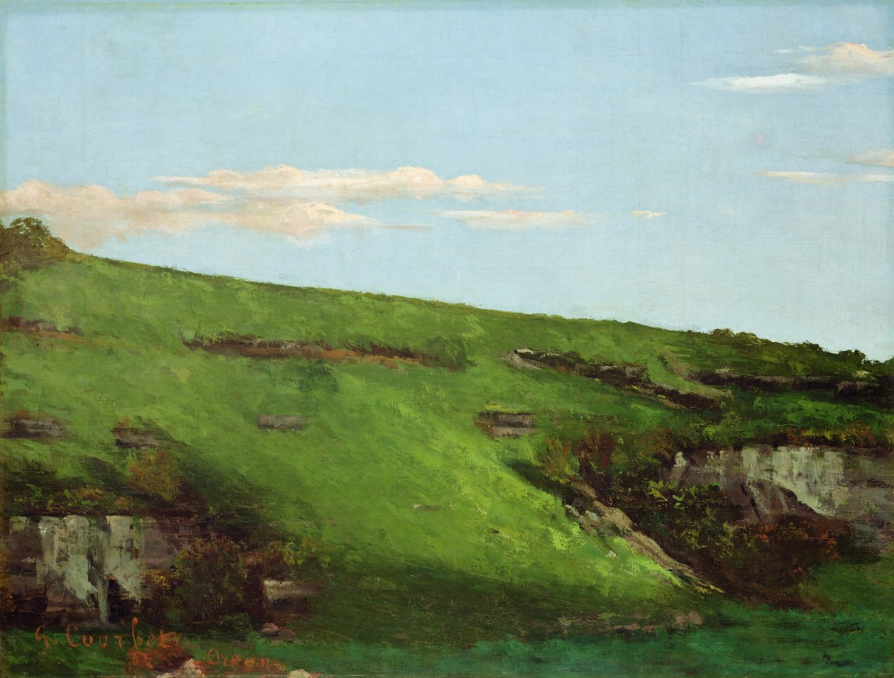 Wiesenhang Ornans közelében, 1862 alkotó: Gustave Courbet