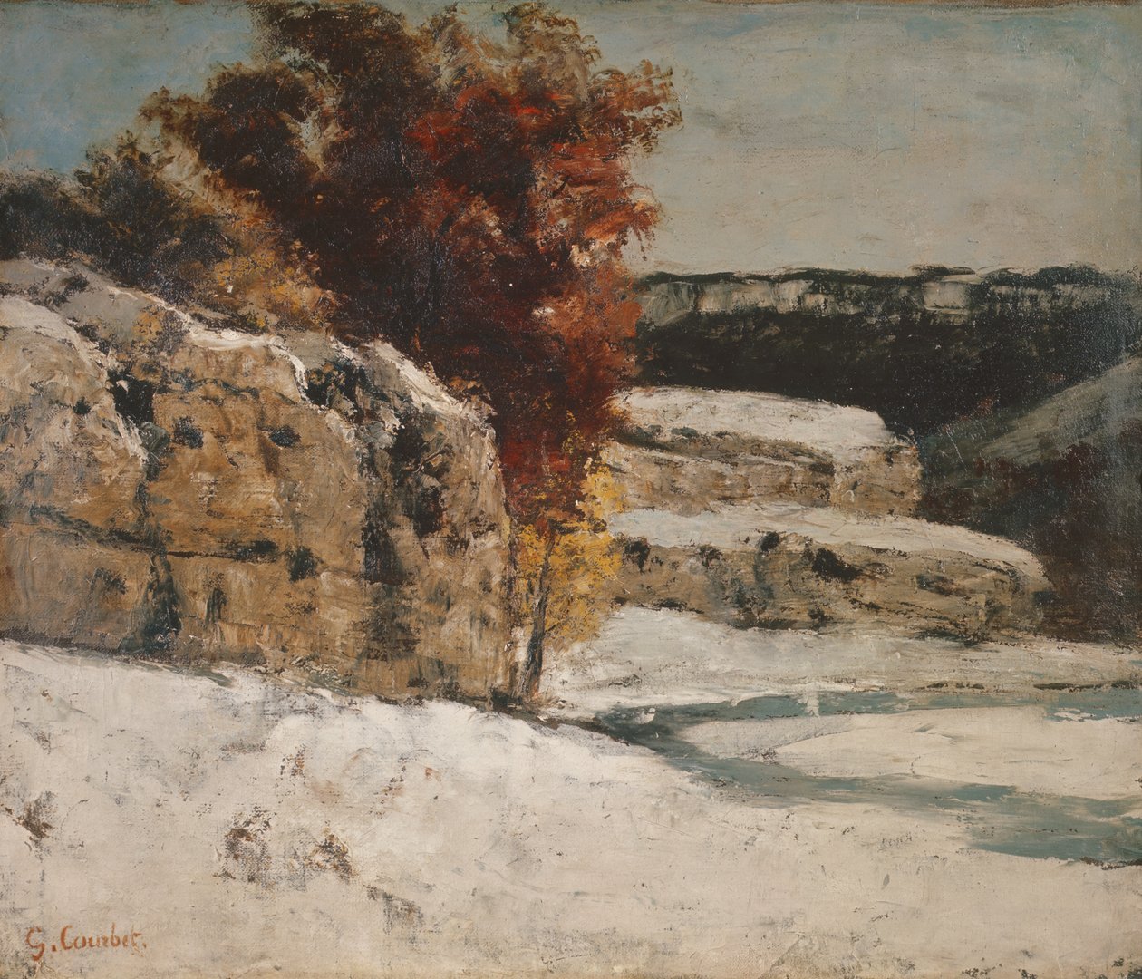 Téli táj, 1865-70 alkotó: Gustave Courbet