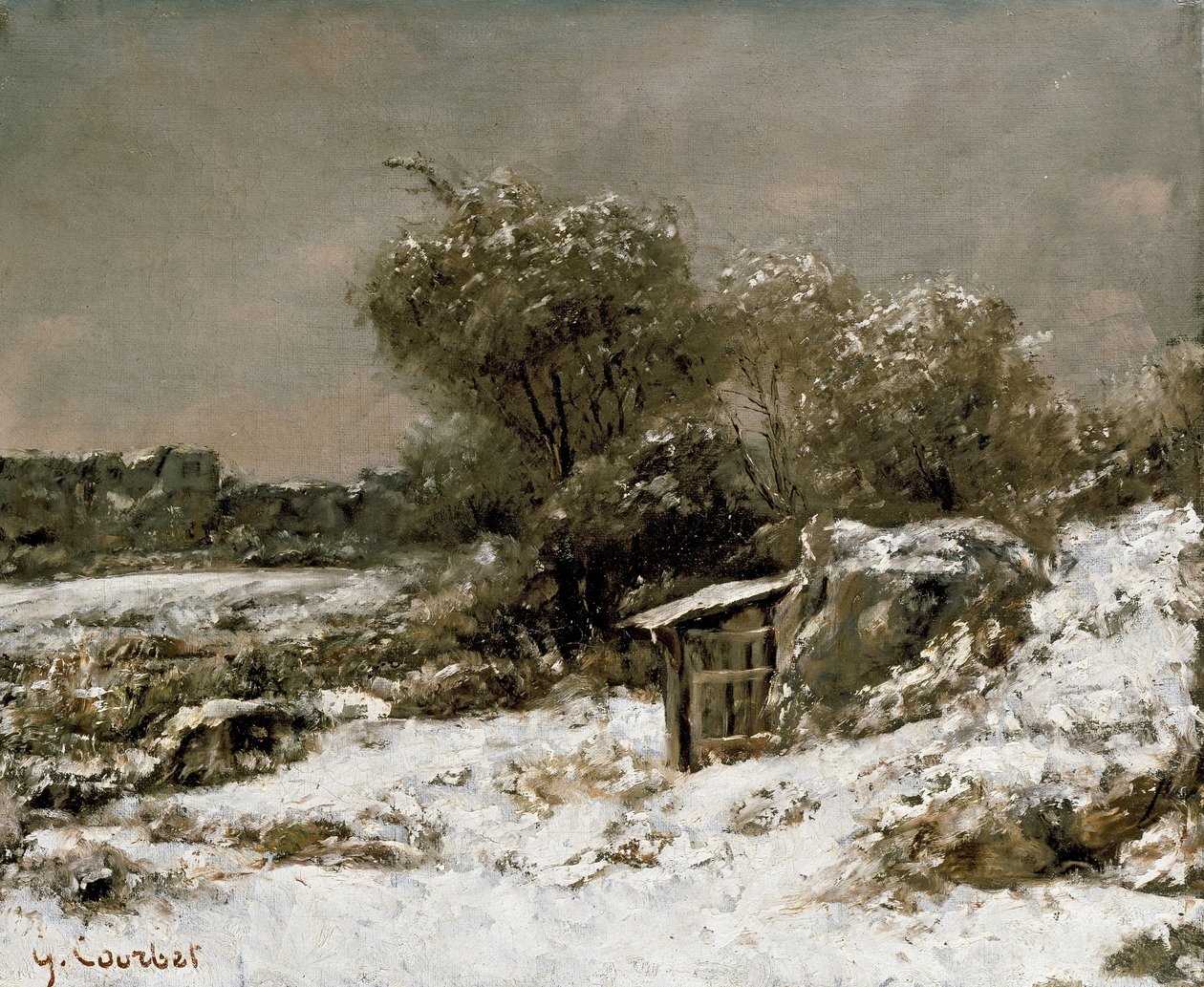 Téli jelenet, 19. század alkotó: Gustave Courbet