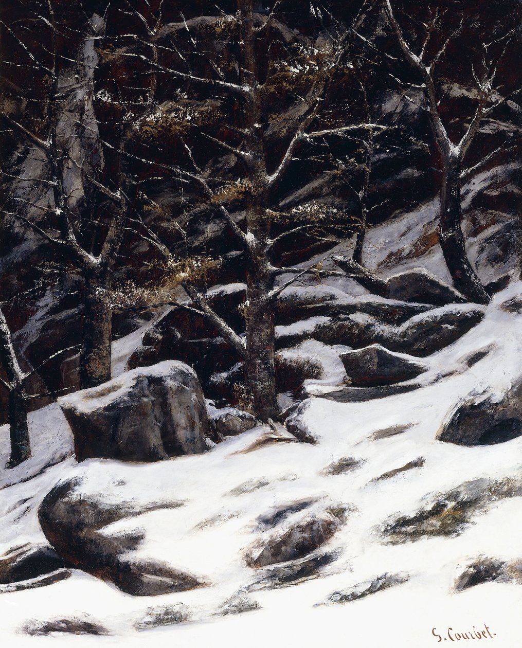 Tél, 1873 körül alkotó: Gustave Courbet