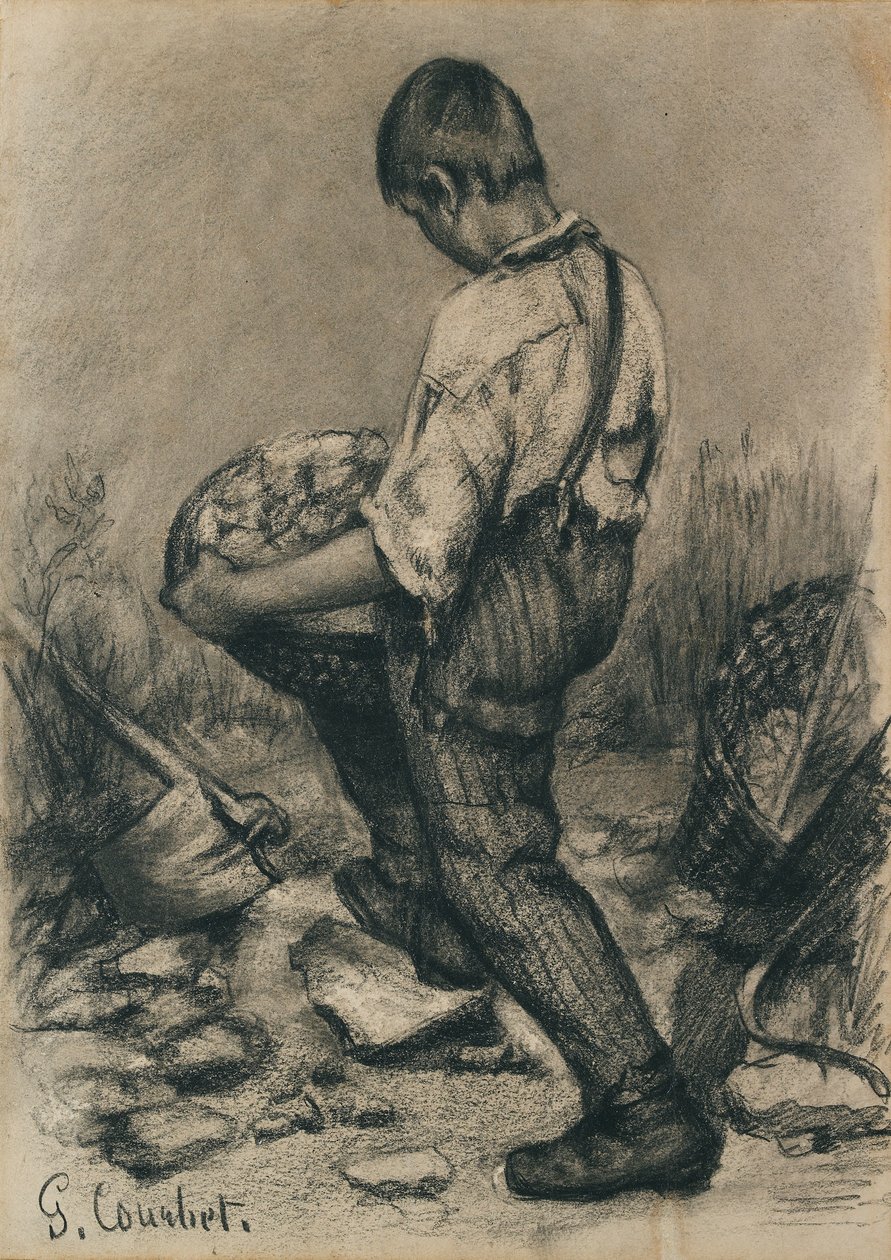 Fiatal kőtörő, 1864-1865 alkotó: Gustave Courbet
