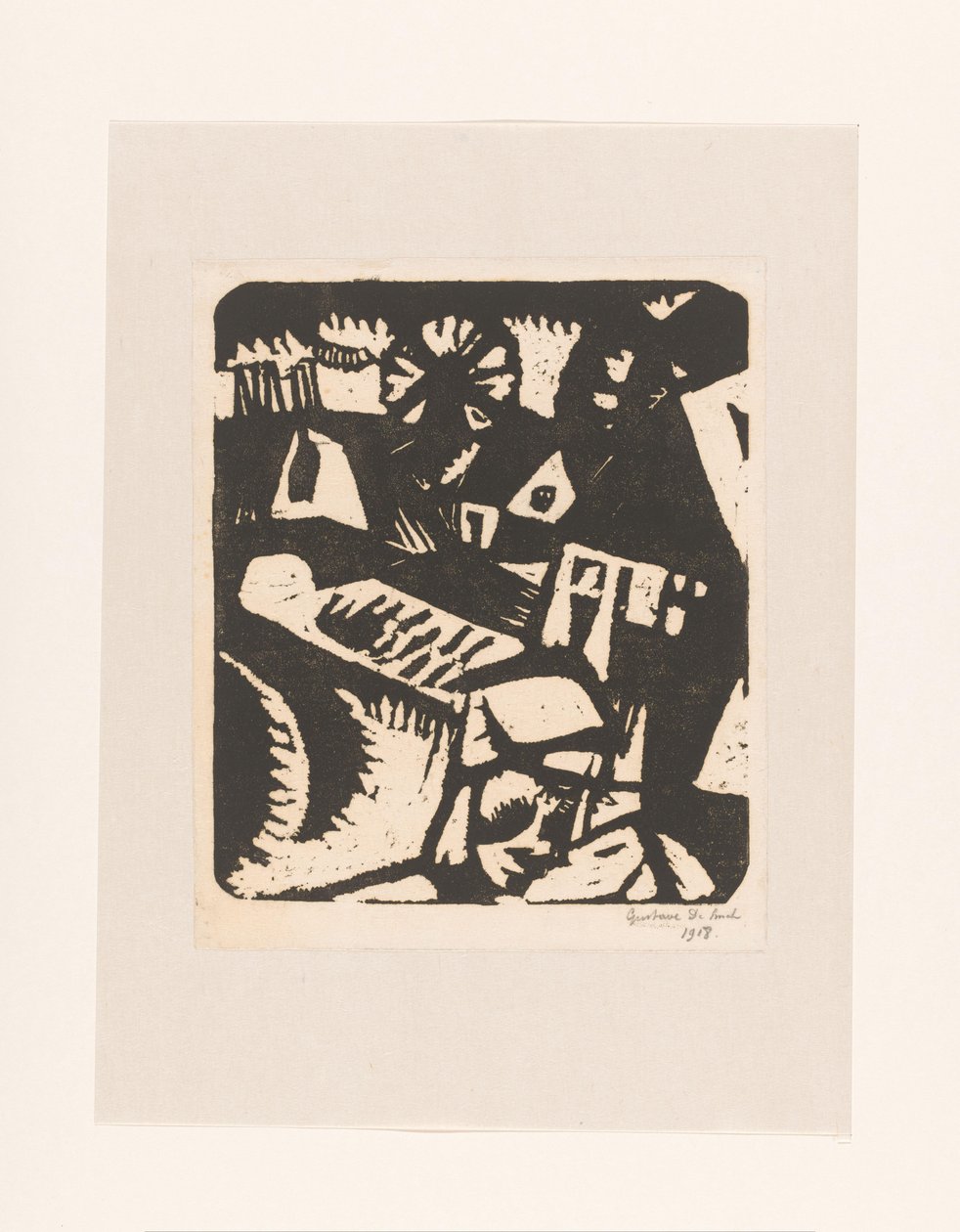 Tájkép alkotó: Gustave De Smet (signed by artist)