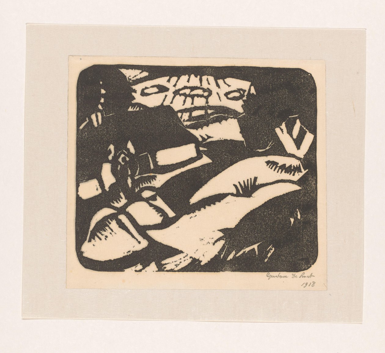Mező és ház alkotó: Gustave De Smet (signed by artist)