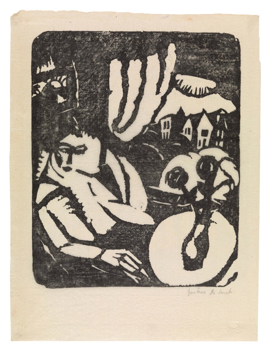 Holland: Interieur vagy ülő nő az ablaknál alkotó: Gustave de Smet