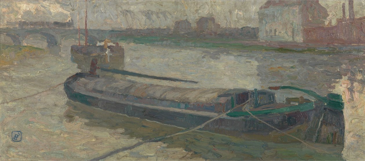 Kilátás a genti Stropbrugra alkotó: Gustave de Smet