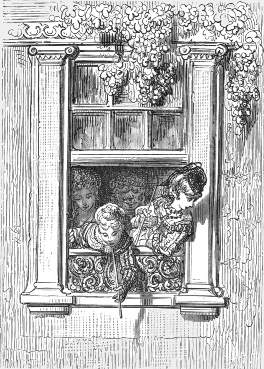 „Egy erkélyes jelenet”, 1872. alkotó: Gustave Dore