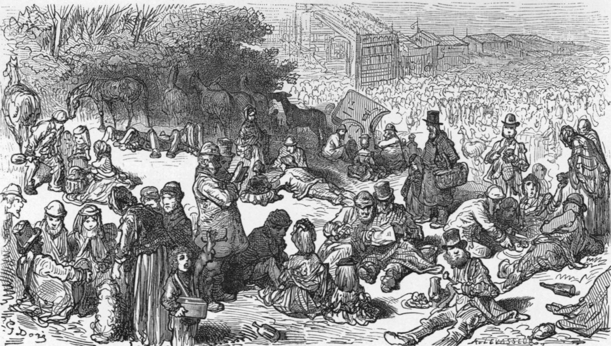 "A Sketch on the Downs", 1872. alkotó: Gustave Dore
