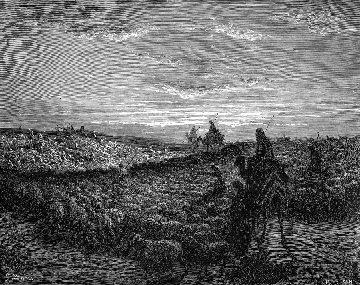 Ábrám kánaáni útján – Biblia alkotó: Gustave Dore