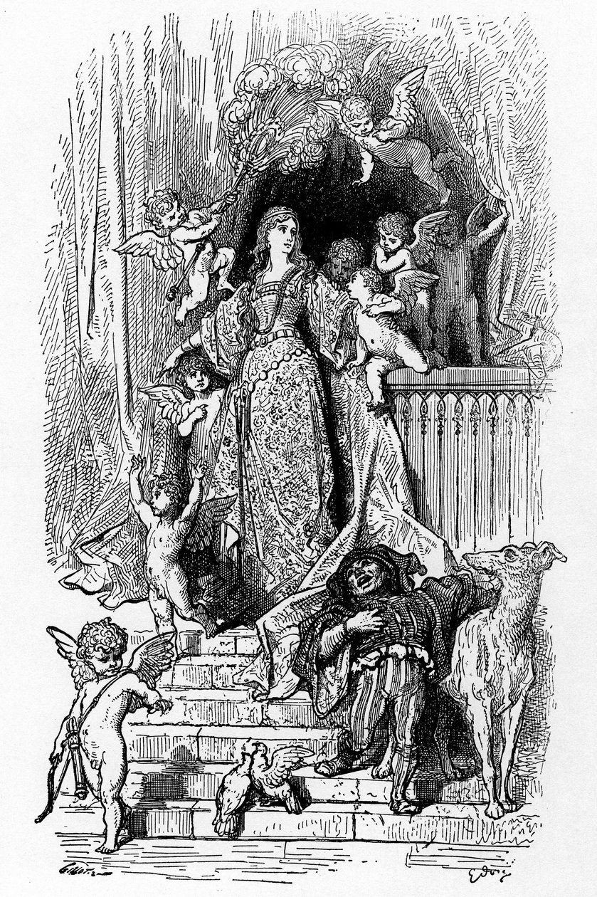 Alcina dicsőségében alkotó: Gustave Dore