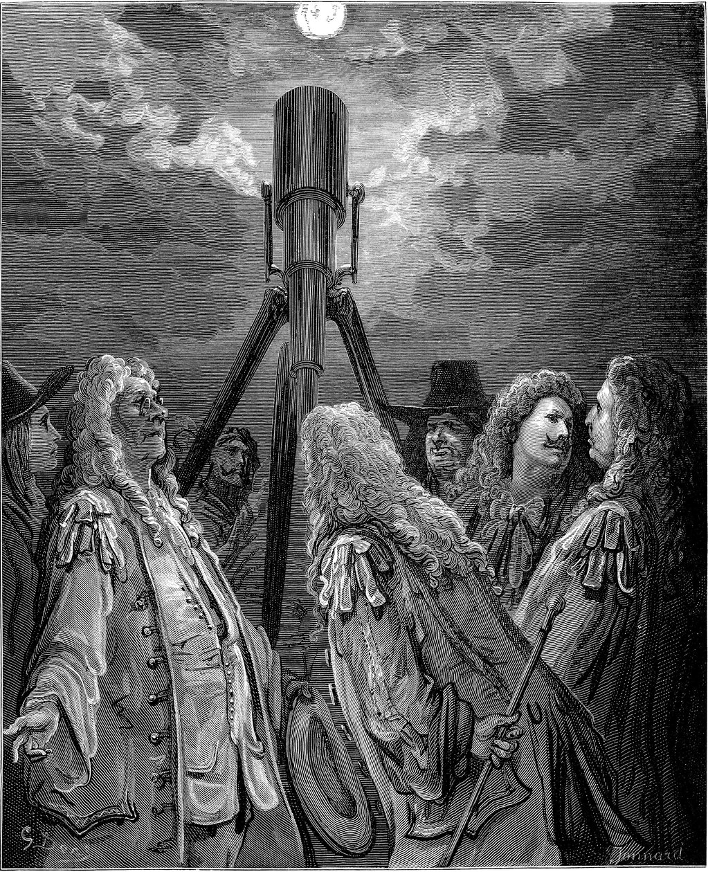 Egy állat a holdban: Jean de la Fontaine meséje, Gustave Dore illusztrációja - Egy állat a holdban - alkotó: Gustave Dore
