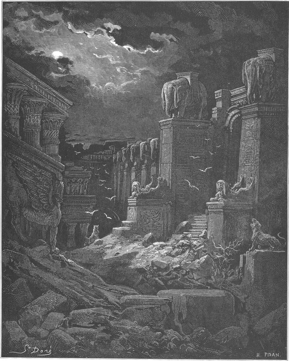 Babilon elesett, 1897 alkotó: Gustave Dore