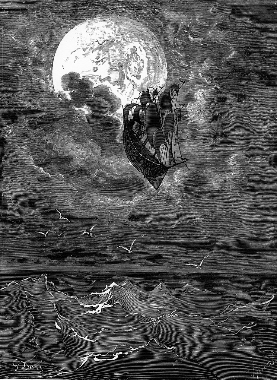 Münchausen báró: Utazás a Holdra, Doré. alkotó: Gustave Dore