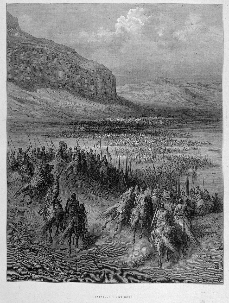 Antiochiai csata Gustave Doré első keresztes hadjárata során alkotó: Gustave Dore