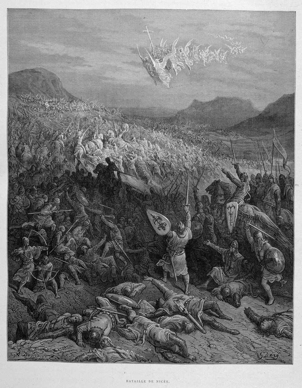 A niceai csata Gustave Doré első keresztes hadjárata során alkotó: Gustave Dore