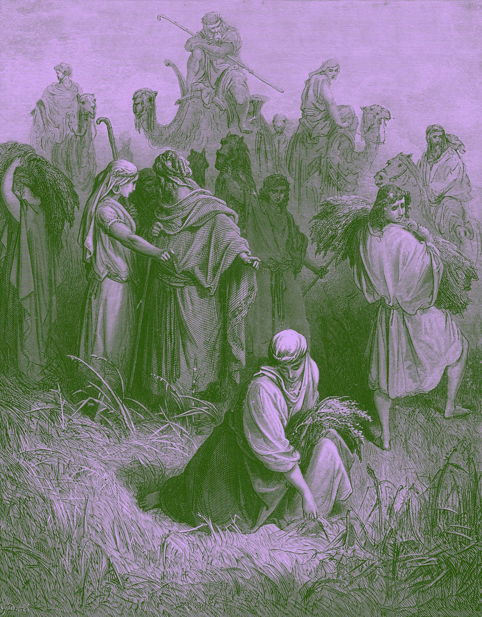 Boáz és Ruth – Biblia alkotó: Gustave Dore