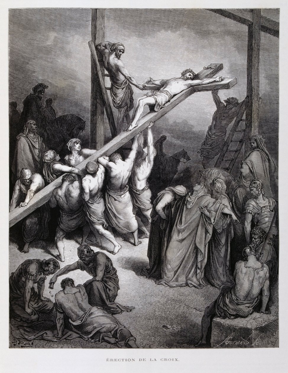 A megfeszített Krisztus, Illusztráció a Dore Bibliából alkotó: Gustave Dore