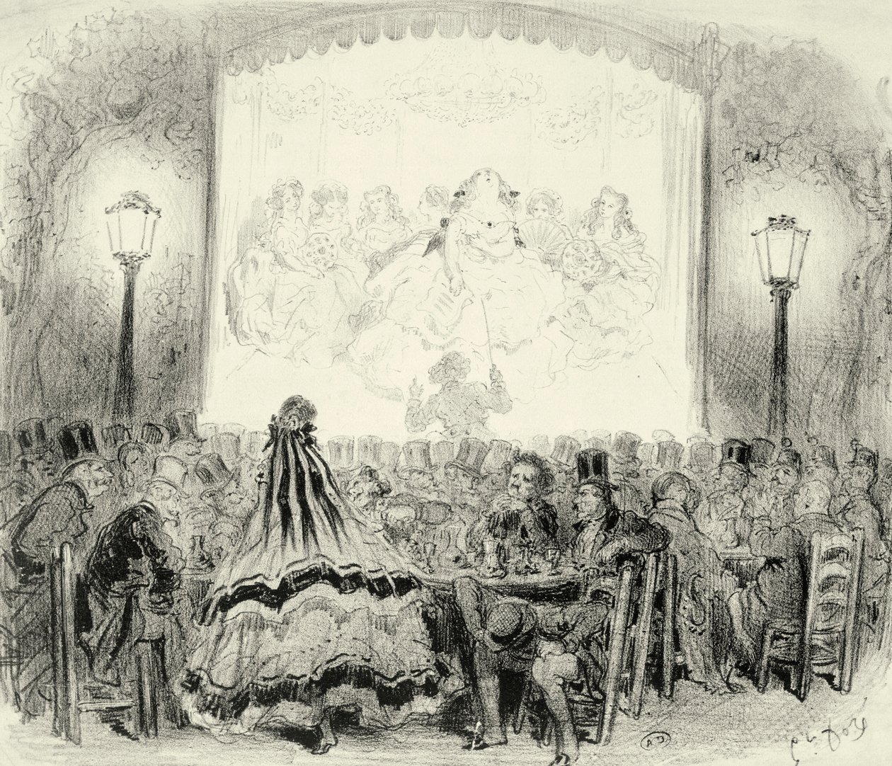 Kávékoncertterem Franciaországban, Paul Gustave Dore