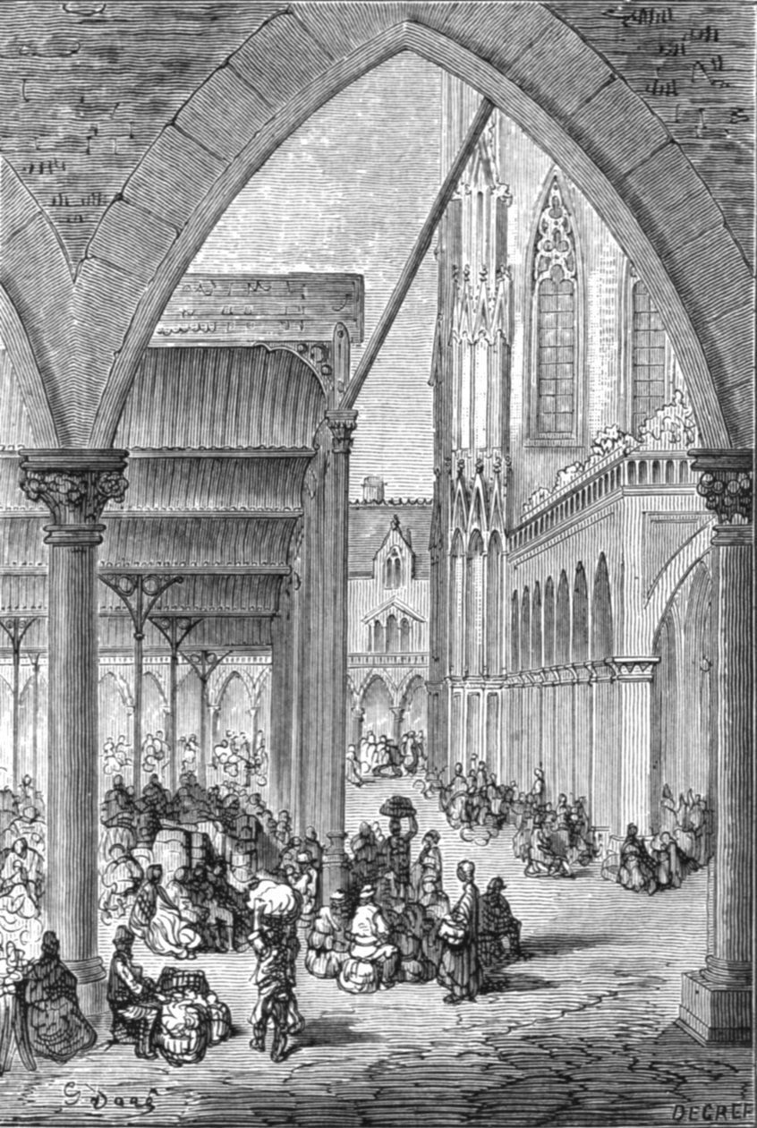 „Columbia piac”, 1872. alkotó: Gustave Dore