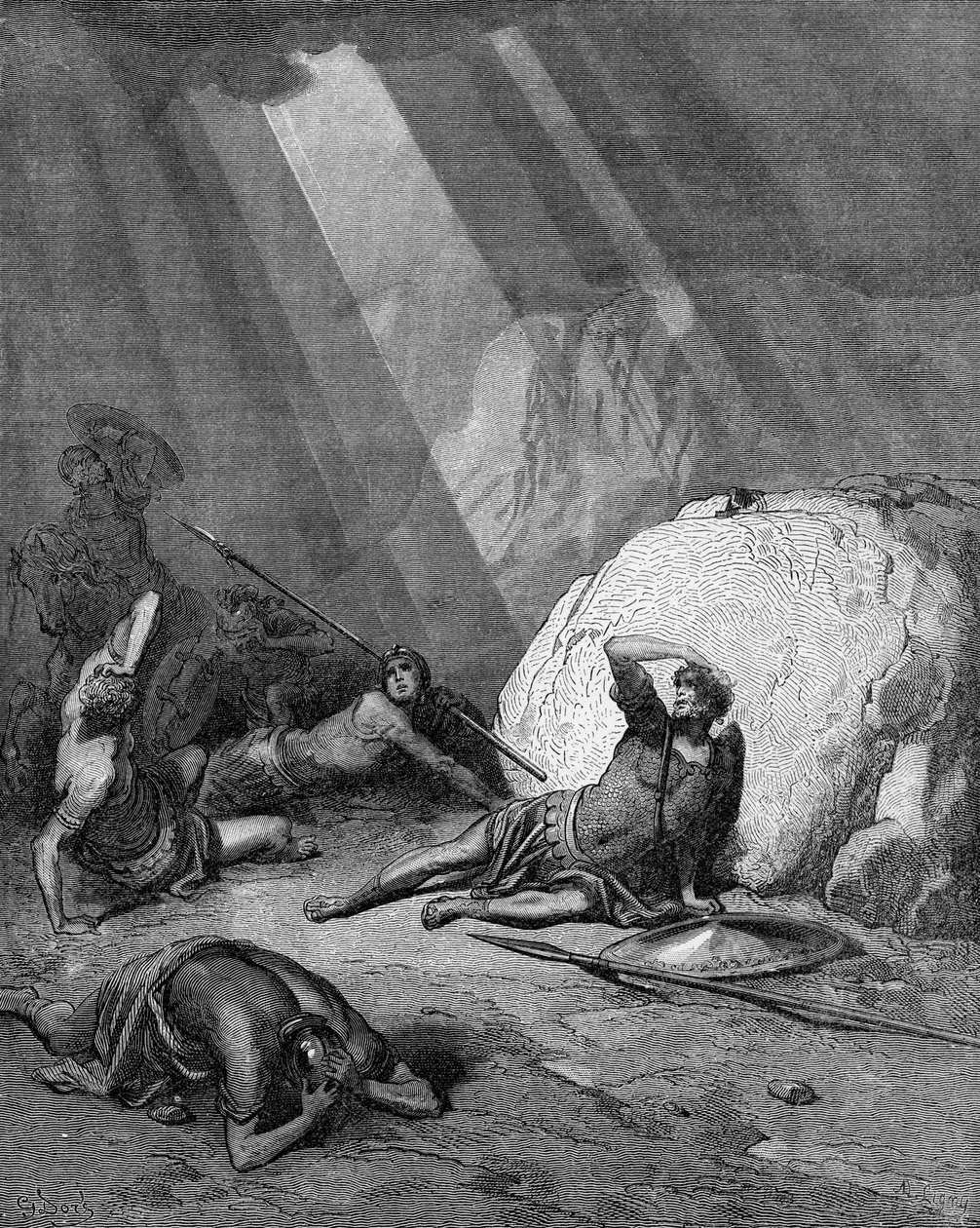 Saul megtérése alkotó: Gustave Dore