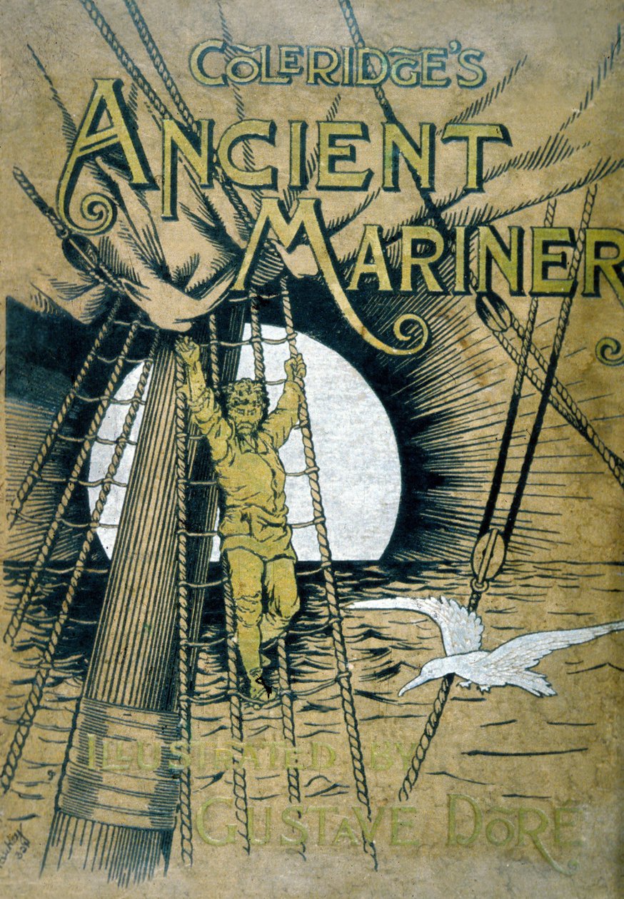 Samuel Taylor Coleridges "Ancient mariner" című könyvének borítója, Gustave Dore illusztrációi alkotó: Gustave Dore