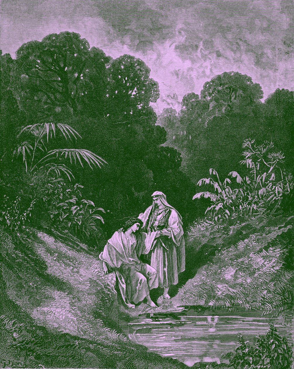 David és Jonathan, Gustave Doré- Biblia alkotó: Gustave Dore