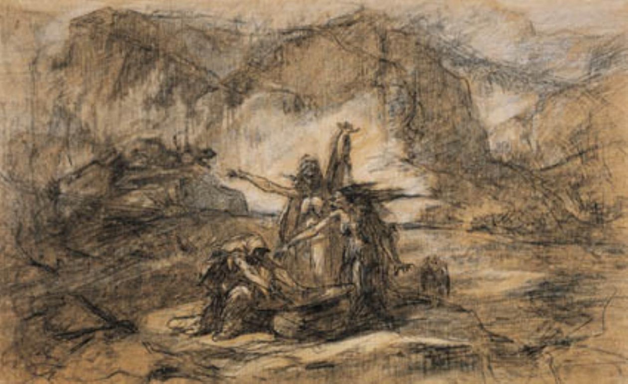 A három boszorkány Shakespeare Macbeth-jéből alkotó: Gustave Dore