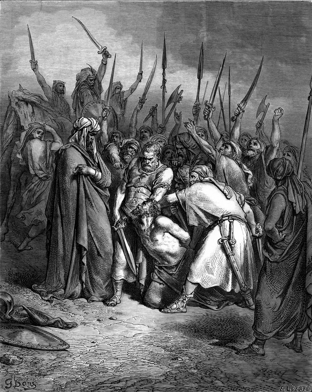 Agag halála Dorétól – Biblia alkotó: Gustave Dore