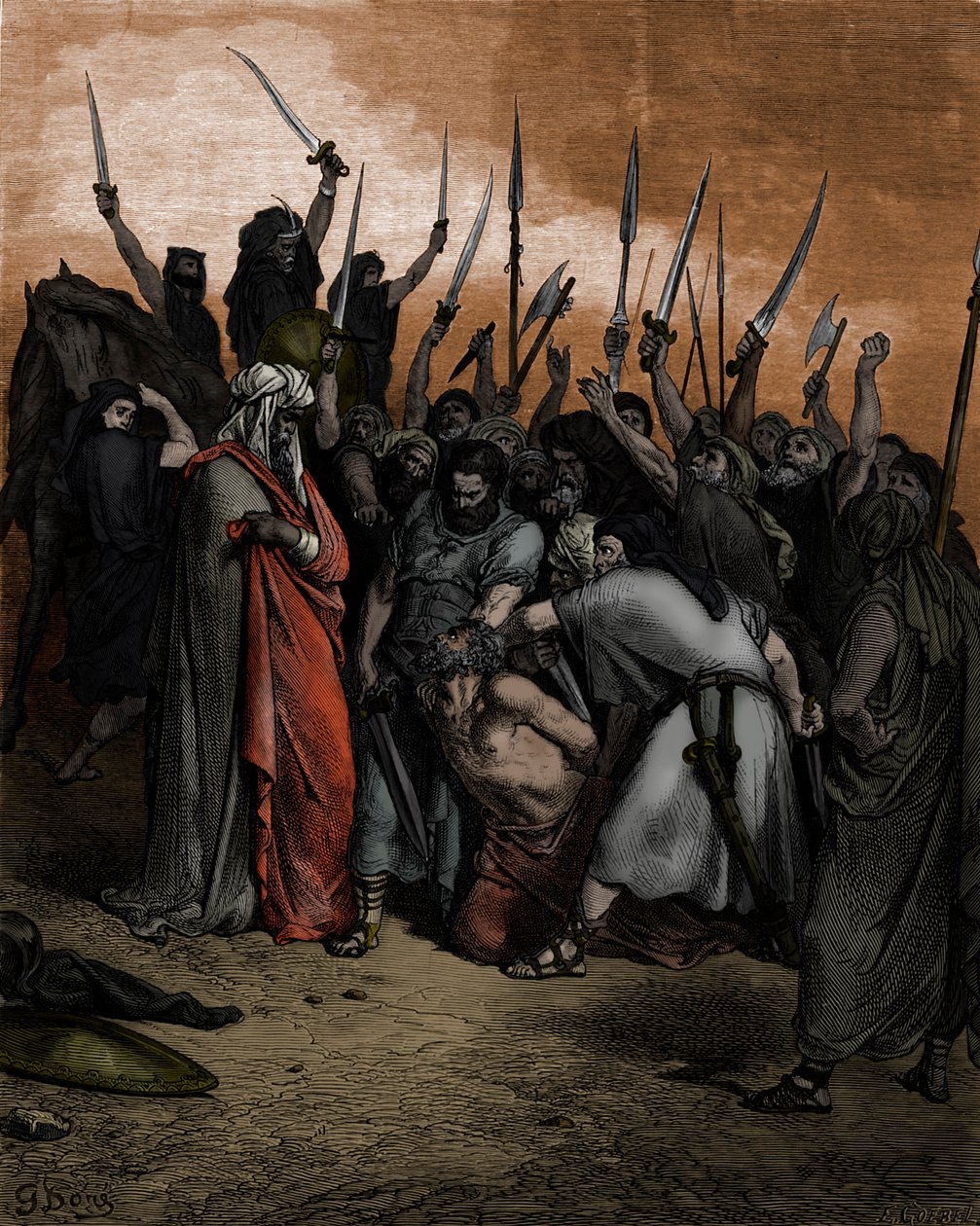 Agag halála Dorétól – Biblia alkotó: Gustave Dore