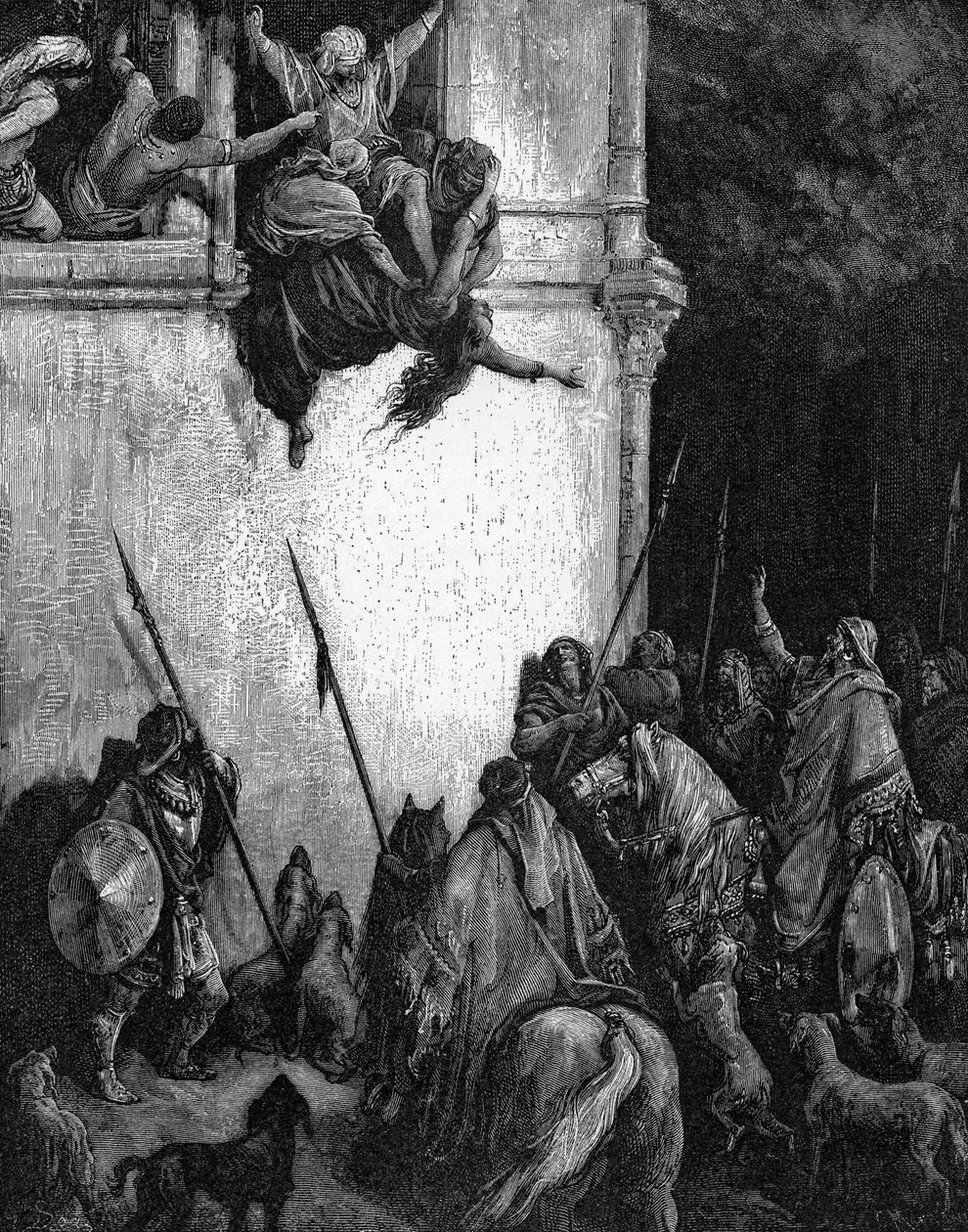 Jezabel halála alkotó: Gustave Dore