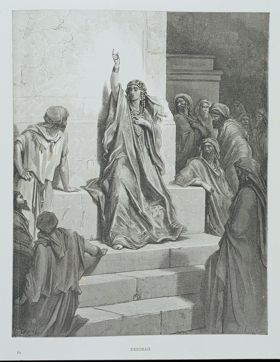 Deborah, Ettlin metszet, 1868 körül alkotó: Gustave Dore