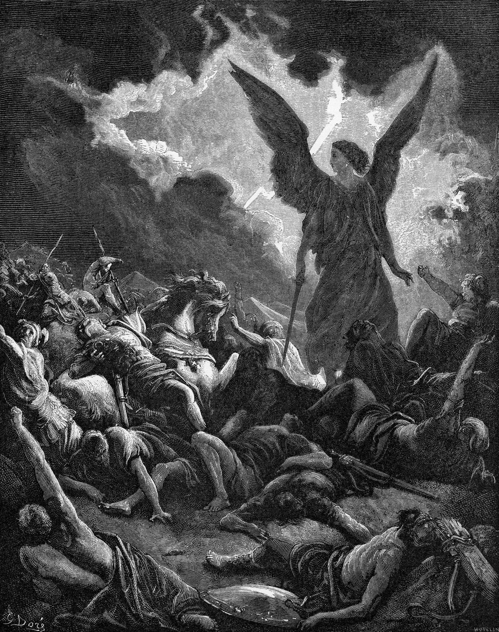Szanherib házigazdájának megsemmisítése alkotó: Gustave Dore