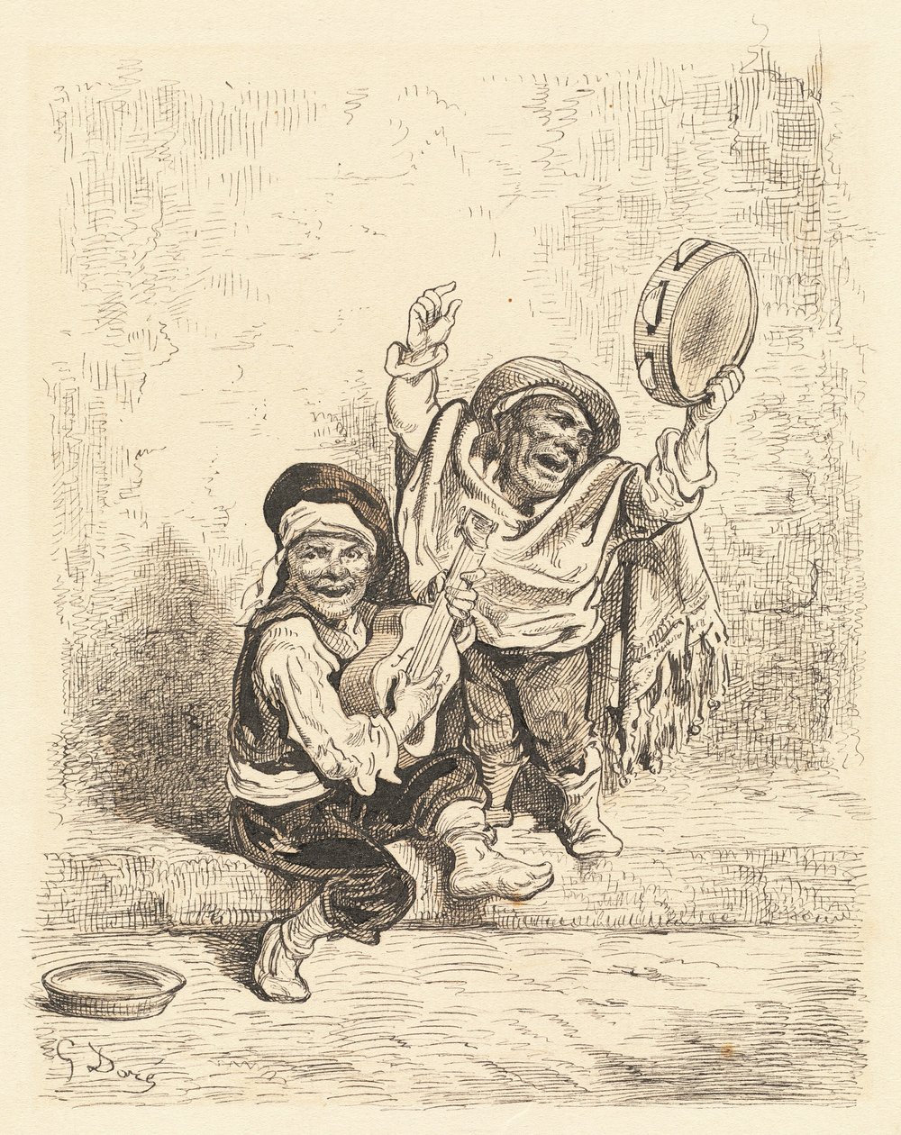 Granadai törpe zenészek alkotó: Gustave Dore