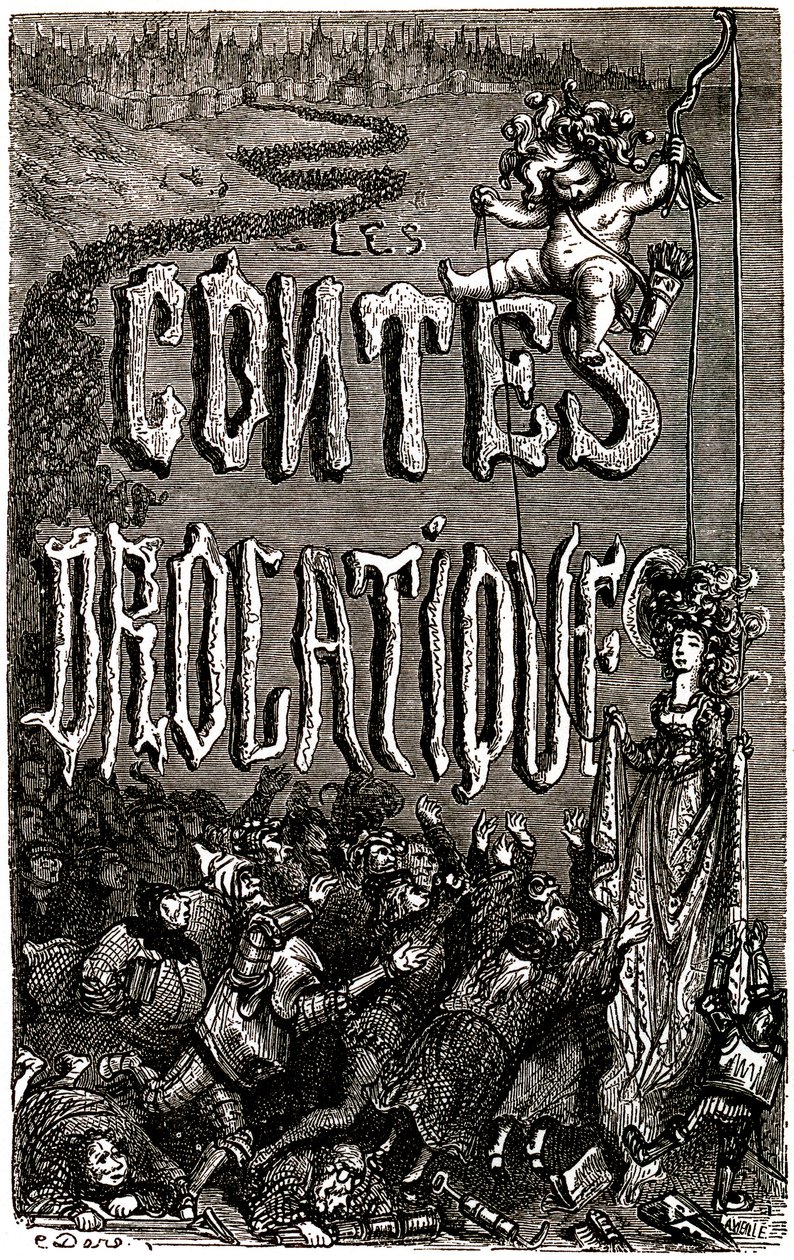 Honore de Balzac drolatic meséinek előképe alkotó: Gustave Dore