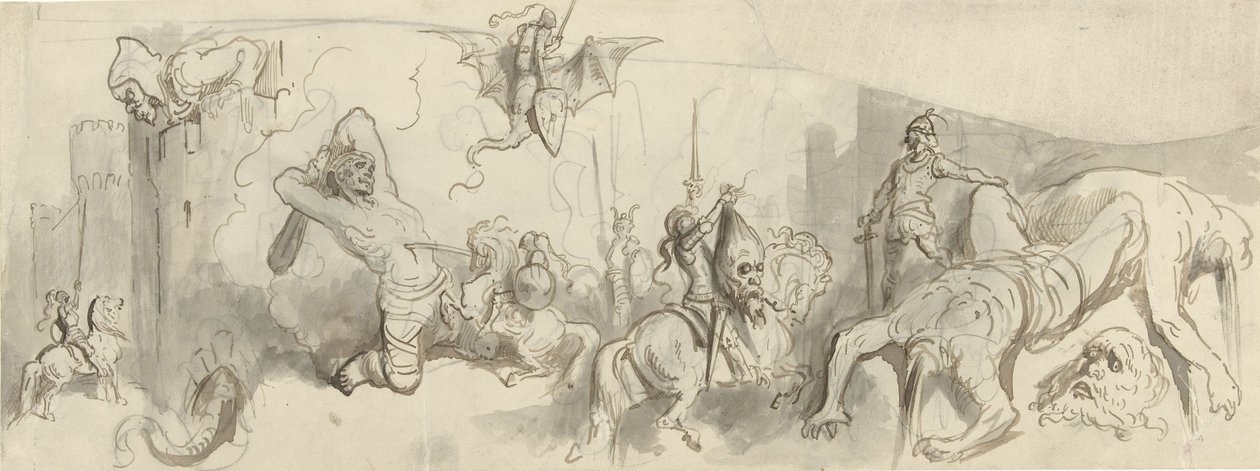 Harc lovagok és óriások között alkotó: Gustave Dore